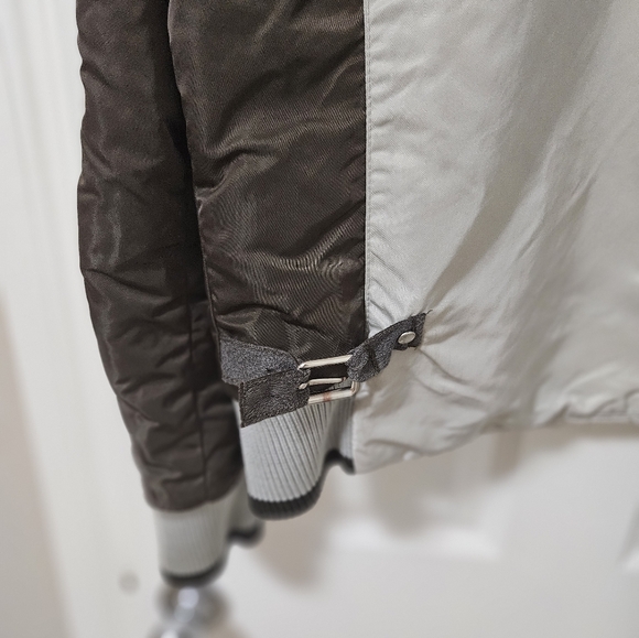 Energie Nylon Medium Bomber Fall/winter Jacket White Brown Blue Designer… - Picture 5 of 15